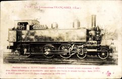 CPA Train Locomotive Machine tender 32 016