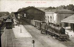 CPA Train Locomotive Beziers Gare du Midi
