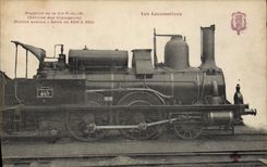 VINTAGE POSTCARD Train Engine Machine of Co PLM