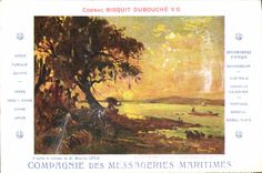CPA Bateau Messageries Maritimes Grece Turquie Egypte Coucher de soleil Lac Victoria Nyanza