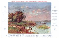 CPA Bateau Messageries Maritimes Le lac Victoria Nyanza par Mombasa et l'Uganda Railway 