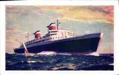 CPA Bateau New SS United States
