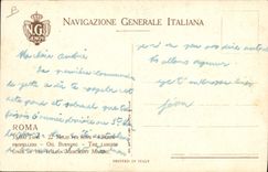 CPA Bateau Paquebot Roma 