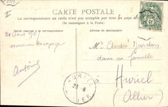 CPA Bateau Transatlantique rentrant au port par tempete