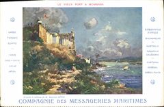 CPA Bateau Messageries Maritimes Le vieux fort a Mombasa