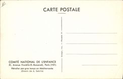 CPA Bateau Petrolier par gros temps en Mediterranee
