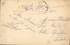 Las batallas de Militaria de la POSTAL de la VENDIMIA del norte Machine-gun de zouaves