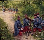 CPA Militaria Mitrailleuse