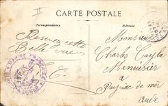 VINTAGE POSTCARD Bateau Toulon War the small row Posts destroyers