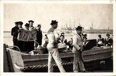 CPA Bateau Guerre Cote d'Azur Toulon Les gars de la marine