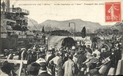 CPA Bateau Guerre Catastrophe du Iena Apres l'explosion 