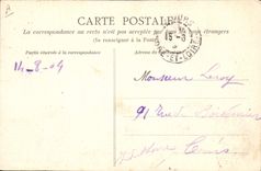 VINTAGE POSTCARD Boat War Saint-Nazaire Destroyer leaving the port