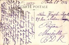 VINTAGE POSTCARD Boat War 5th deposit of the crews of the fleet the bathe