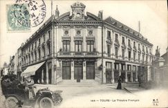 VINTAGE POSTCARD Tours the Automobile French theater