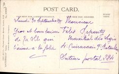 CPA Illustrateur Femme Back to Blightly ! Militaria