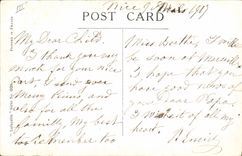 CPA Illustrateur Enfant Le colis pour le filleul