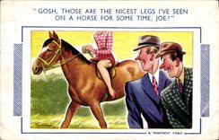 CPA Illustrateur Cheval 