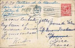 VINTAGE POSTCARD Illustrator Child Letter-box