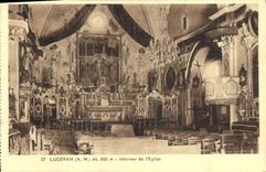 CPA Luceram Interieur de L'Eglise