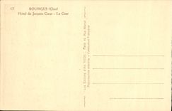 Casas de las mujeres mayores de Bourges de la POSTAL de la VENDIMIA del décimosexto