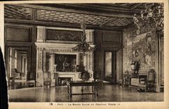 Castillo de Pau de la POSTAL de la VENDIMIA la sala de estar grande del castillo Enrique IV