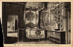 CPA Pau Chateau Henri IV Chambre Louis XIV dite Abd el Kader 