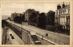 POSTAL Pau de la VENDIMIA el bulevar de los Pyrenees