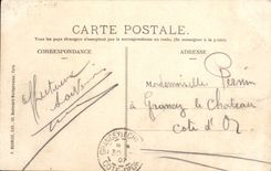 VINTAGE POSTCARD Park Of Villeneuve Etanc Ponds Towards the Iron Bridge