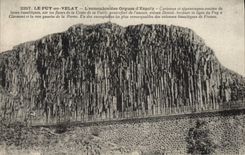 VINTAGE POSTCARD Puy in Velay Together of the organ of Espaly