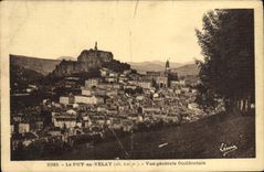 VINTAGE POSTCARD Puy in Velay View Western