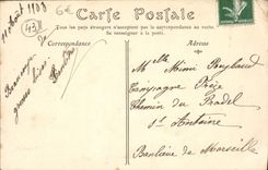 VINTAGE POSTCARD Puy in Velay View Taken of Rock Arnaud