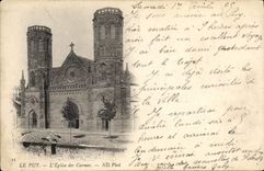VINTAGE POSTCARD Puy in Velay the Church of the Carmelite friars