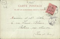 POSTAL Puy de la VENDIMIA en Velay la iglesia de los frailes carmelitas