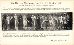 VINTAGE POSTCARD the Chair God Dances Macabre