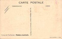 VINTAGE POSTCARD Scout Scoutisme Jamboree Camp of Den mothers Palavers initial