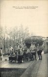 VINTAGE POSTCARD Militaria Camp of Chambaran the kitchens Drudgery of potatos