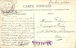 VINTAGE POSTCARD Militaria Weeding of potatoes to quartering