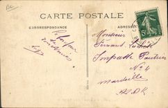 VINTAGE POSTCARD Militaria Camp of Carpiagne apples