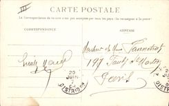 VINTAGE POSTCARD Militaria Camp of Sissonne Weeding of potatoes