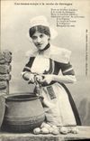CPA Une bonne soupe a la mode de Bretagne Folklore
