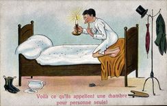 CPA Puces Homme 