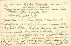 La equitación Hippisme Laffitte del caballo de la POSTAL de la VENDIMIA contiene la salida de una raza