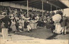 VINTAGE POSTCARD Horse Horsemanship Hippisme Vichy the races Platform of the owners