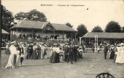 CPA Cheval Equitation Hippisme Mortagne Tribunes de l'hippodrome 