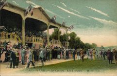 VINTAGE POSTCARD Horse Horsemanship Hippisme Vittel races platforms