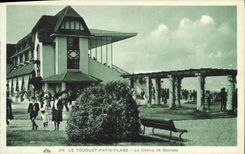 VINTAGE POSTCARD Horse Hippisme Horsemanship Touquet Paris Beach the Racecourse