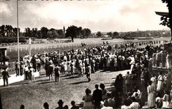 CPA Cheval Equitation Hippisme Maisons Laffitte Champ de courses Vue generale du pesage 
