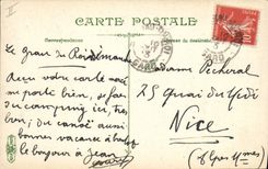 VINTAGE POSTCARD Transatlantic Boat under the attack of the waves