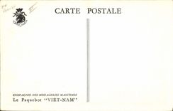 CPA Bateau Compagnie des Messageries Maritimes Paquebot Viet-Nam