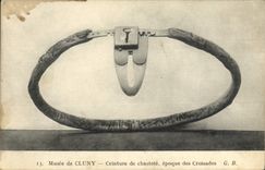 CPA Nu erotique Femme Ceinture de chastete Musee de Cluny Paris